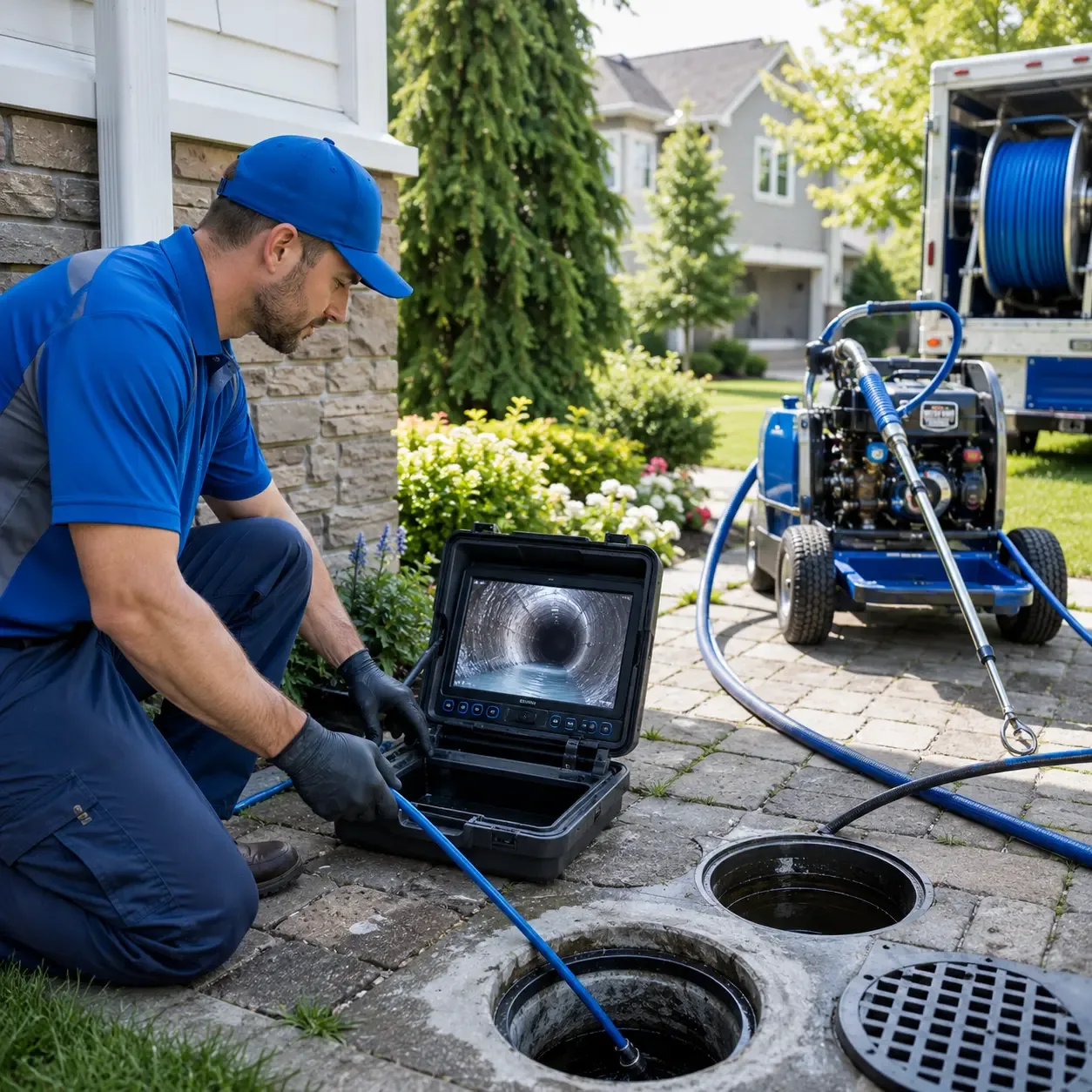 Outdoor drain cleaning professionals serving Buna, TX