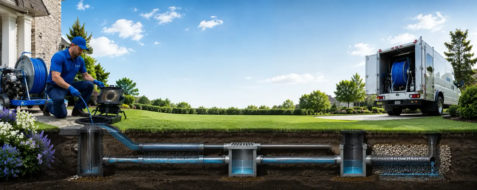 Outdoor drain cleaning information for Buna, TX